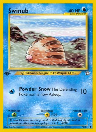 Swinub (79) (1st Edition) - Neo Genesis