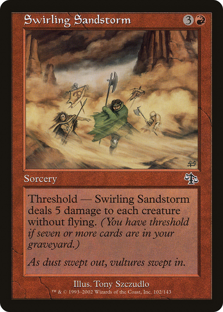 Swirling Sandstorm (102) Foil - Judgment