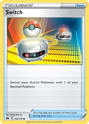 Switch (144) Reverse Holofoil - Crown Zenith