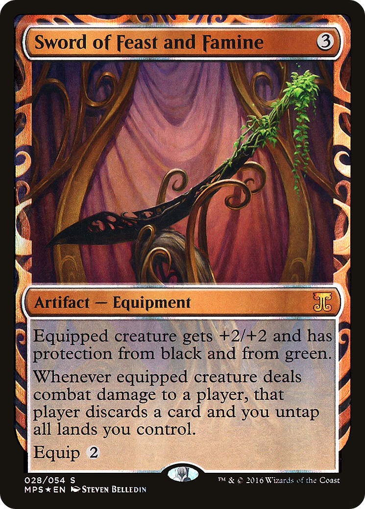 Sword of Feast and Famine (028) Foil - Kaladesh Inventions