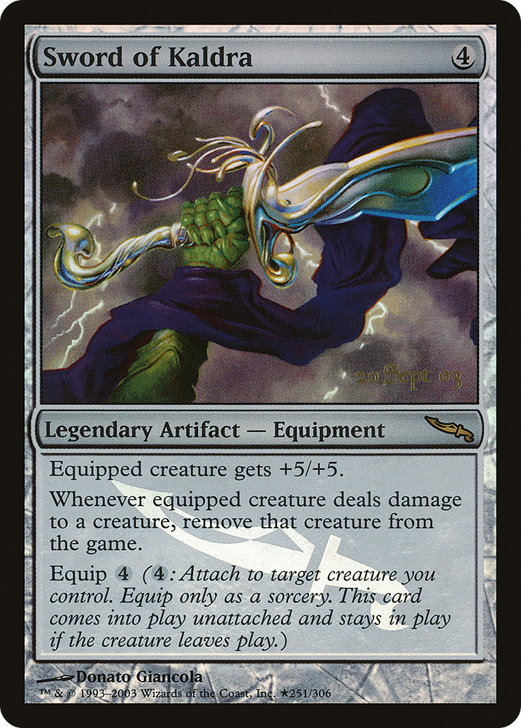 Sword of Kaldra (Promo) (251) Foil - Mirrodin