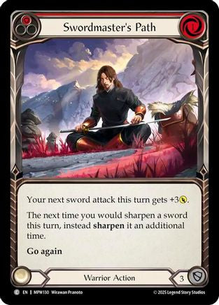 Swordmaster's Path (Red) (MPW130) Rainbow Foil - Mastery Pack Warrior