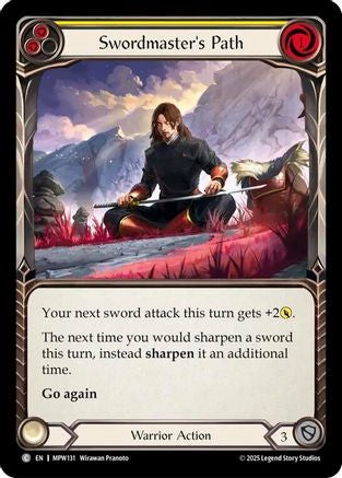 Swordmaster's Path (Yellow) (MPW131) Rainbow Foil - Mastery Pack Warrior