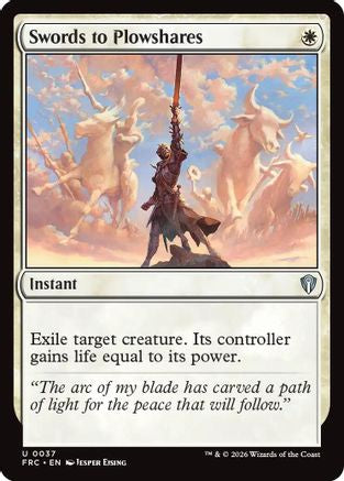 Swords to Plowshares (037) - Commander: Reality Fracture