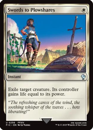 Swords to Plowshares (256) Surge Foil - Commander: FINAL FANTASY