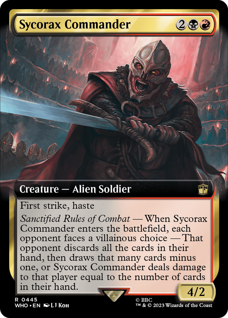 Sycorax Commander (Extended Art) (445) Foil - Doctor Who