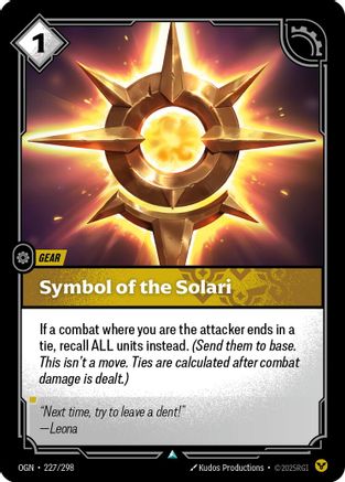 Symbol of the Solari (227) - Origins