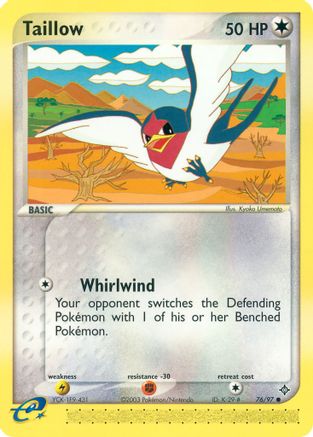 Taillow (76) Reverse Holofoil - Dragon
