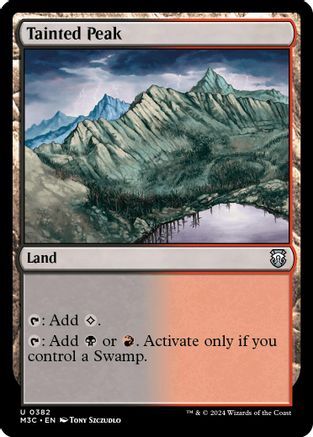 Tainted Peak (382) Ripple Foil - Commander: Modern Horizons 3