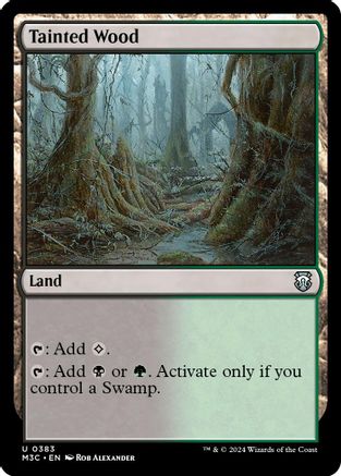 Tainted Wood (383) Ripple Foil - Commander: Modern Horizons 3