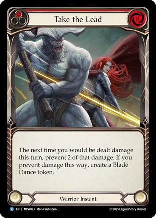 Take the Lead (Red) (MPW073) Rainbow Foil - Mastery Pack Warrior