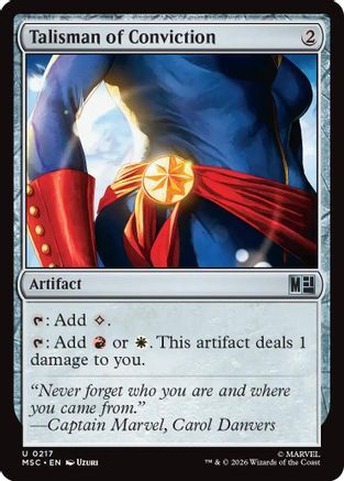 Talisman of Conviction (217) Surge Foil - Commander: Marvel Super Heroes