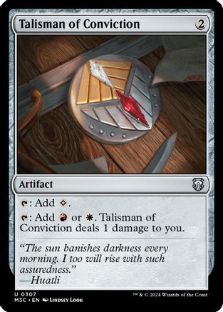 Talisman of Conviction (307) Ripple Foil - Commander: Modern Horizons 3