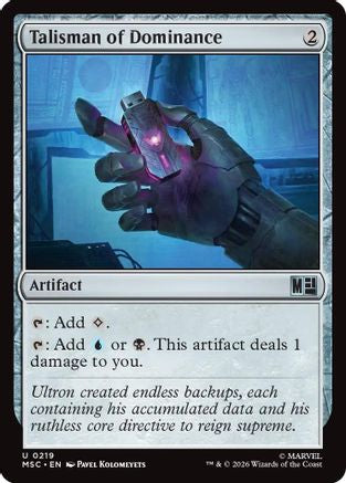 Talisman of Dominance (219) Surge Foil - Commander: Marvel Super Heroes
