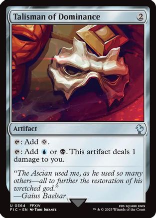 Talisman of Dominance (364) Surge Foil - Commander: FINAL FANTASY