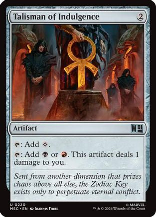 Talisman of Indulgence (220) Surge Foil - Commander: Marvel Super Heroes