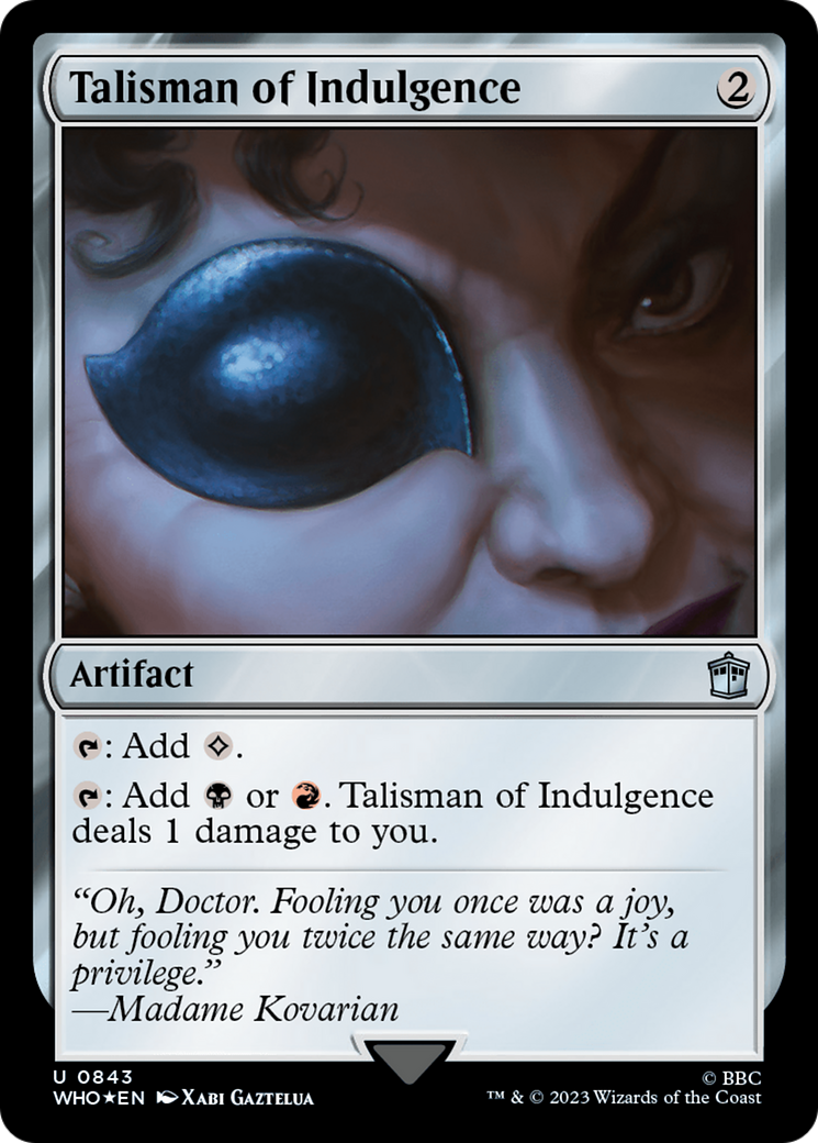 Talisman of Indulgence (843) Surge Foil - Doctor Who