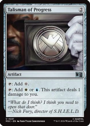 Talisman of Progress (221) Surge Foil - Commander: Marvel Super Heroes