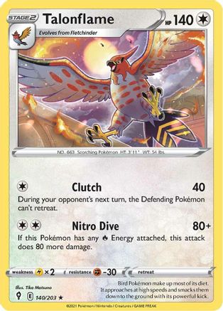 Talonflame (140) - Evolving Skies