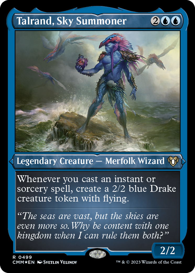 Talrand, Sky Summoner (499) Etched Foil - Commander Masters