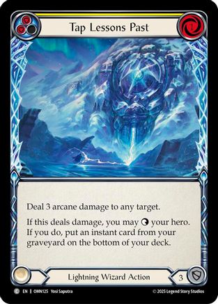 Tap Lessons Past (Yellow) (OMN125) Rainbow Foil - Omens of the Third Age
