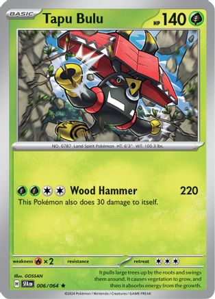Tapu Bulu (6) Reverse Holofoil - Shrouded Fable