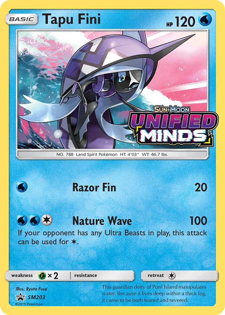 Tapu Fini (Prerelease) (SM203) Holofoil - Black Star Promos