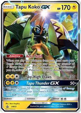 Tapu Koko GX (SM33) Holofoil - Black Star Promos