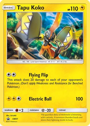 Tapu Koko (SM31) Holofoil - Black Star Promos