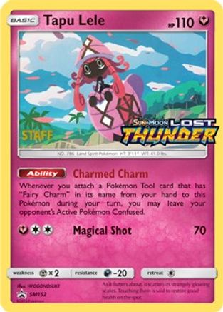Tapu Lele (Prerelease) [Staff] (SM152) Holofoil - Black Star Promos