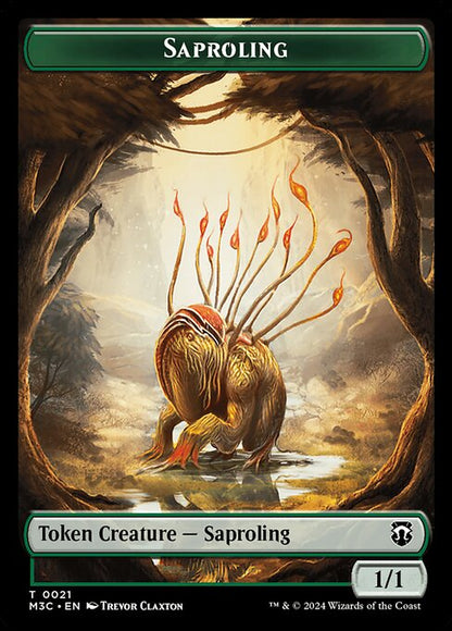 Tarmogoyf // Saproling (22/21) - Commander: Modern Horizons 3 Tokens