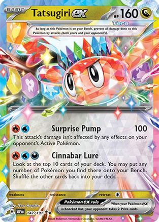 Tatsugiri ex (142) Holofoil - Surging Sparks