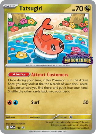 Tatsugiri (Prerelease) (118) Holofoil - Black Star Promos