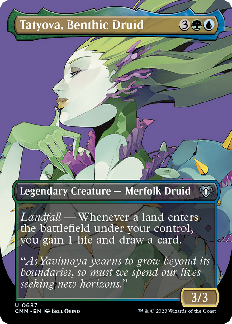 Tatyova, Benthic Druid (Borderless) (687) - Commander Masters