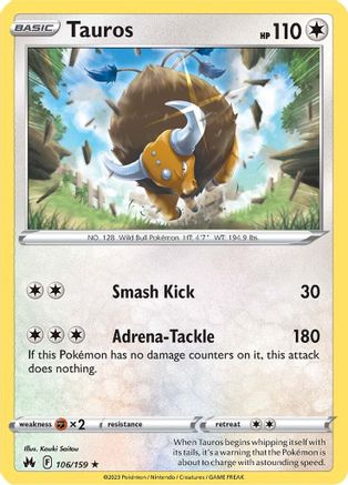 Tauros (106) - Crown Zenith