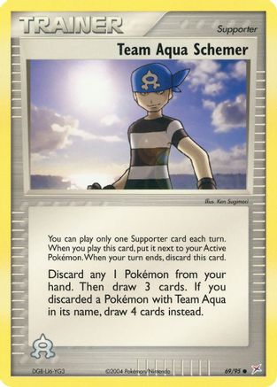 Team Aqua Schemer (69) Reverse Holofoil - Team Magma vs Team Aqua