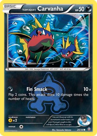 Team Aqua's Carvanha (20) - Double Crisis