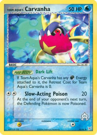 Team Aqua's Carvanha (25) - Team Magma vs Team Aqua