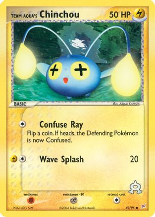 Team Aqua's Chinchou (49) Reverse Holofoil - Team Magma vs Team Aqua