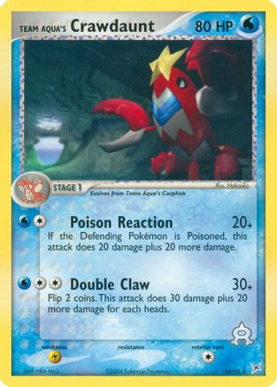 Team Aqua's Crawdaunt (14) - Team Magma vs Team Aqua