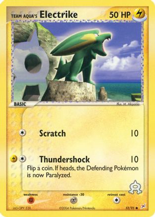 Team Aqua's Electrike (52) - Team Magma vs Team Aqua