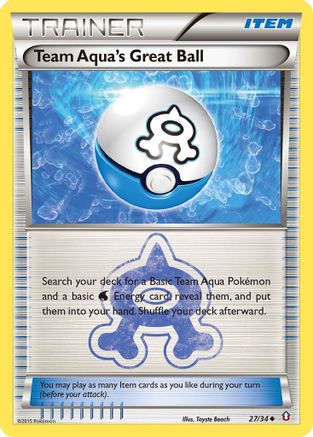 Team Aqua's Great Ball (27) - Double Crisis