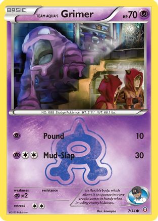 Team Aqua's Grimer (7) - Double Crisis