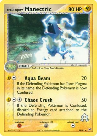 Team Aqua's Manectric (29) Reverse Holofoil - Team Magma vs Team Aqua