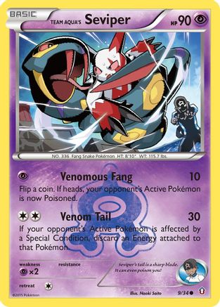 Team Aqua's Seviper (9) - Double Crisis