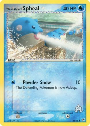 Team Aqua's Spheal (56) Reverse Holofoil - Team Magma vs Team Aqua