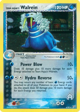 Team Aqua's Walrein (6) Holofoil - Team Magma vs Team Aqua