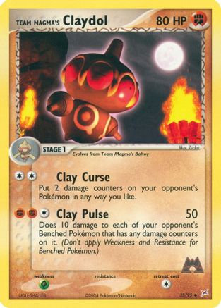 Team Magma's Claydol (33) Reverse Holofoil - Team Magma vs Team Aqua