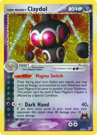 Team Magma's Claydol (8) Reverse Holofoil - Team Magma vs Team Aqua