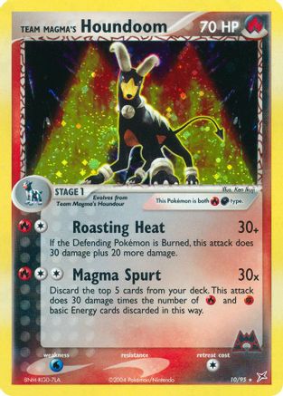 Team Magma's Houndoom (10) Holofoil - Team Magma vs Team Aqua